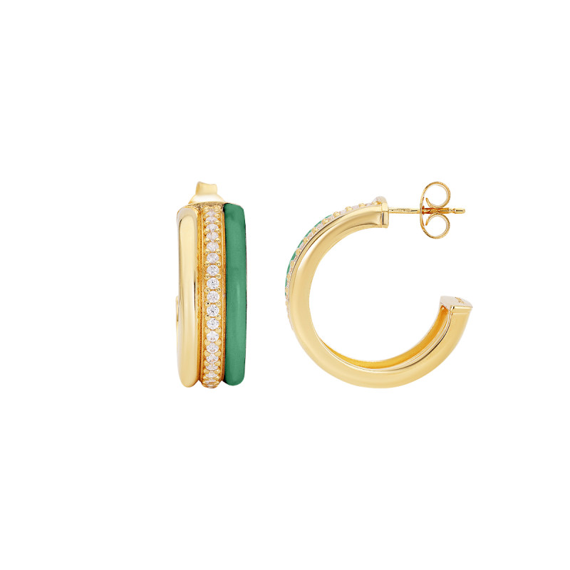 Orecchini Double Circle